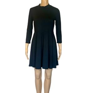 Forever 21 Black Ribbed Mini Dress Size Large